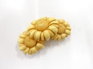 アンティーク　向日葵　帯留め